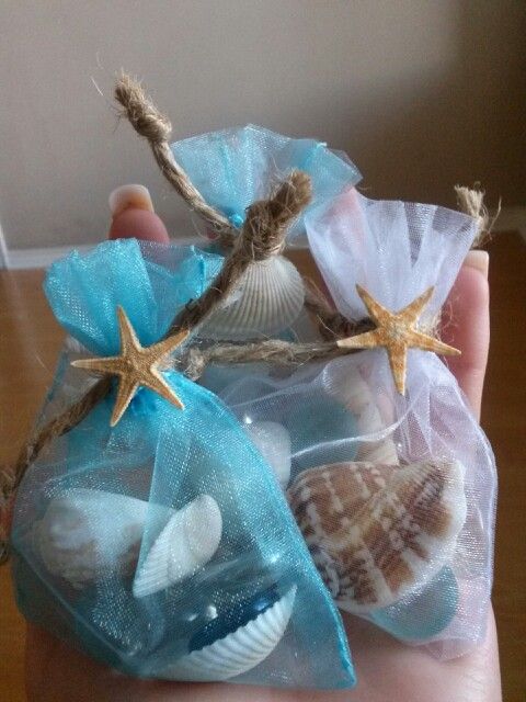 Outra variação de sugestão de sabonetes embalados com itens do mar