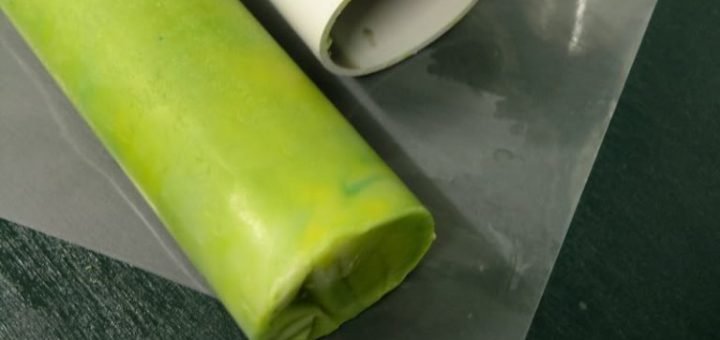 Molde em Cano de PVC para Sabão ou Sabonete