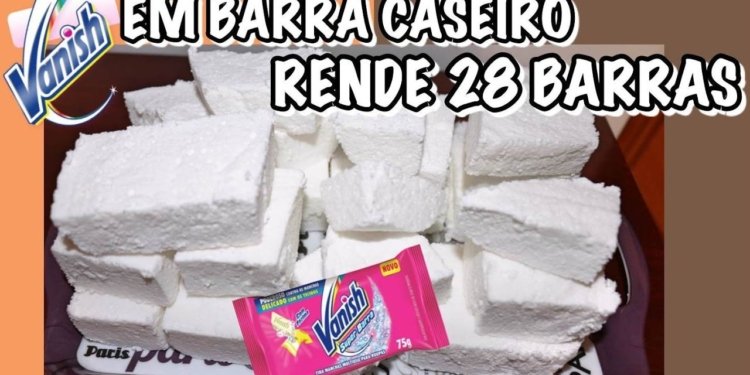 Como Fazer Vanish Caseiro Sabão Clareador de Roupas em Barra