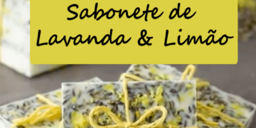 Sabonete artesanal Lavanda e Limão