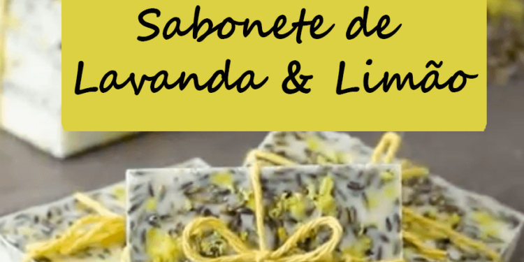 Sabonete artesanal Lavanda e Limão