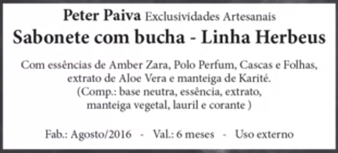 etiqueta de segurança - Como fazer Sabonete na Bucha - Peter Paiva etiqueta de segurança - Como fazer Sabonete na Bucha - Peter Paiva