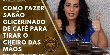 Sabão Glicerinado de Café para Tirar o Cheiro Das Mãos