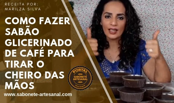 Sabão Glicerinado de Café para Tirar o Cheiro Das Mãos