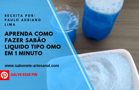 Aprenda Como Fazer Sabão Liquido Tipo OMO em 1 minuto Tutorial