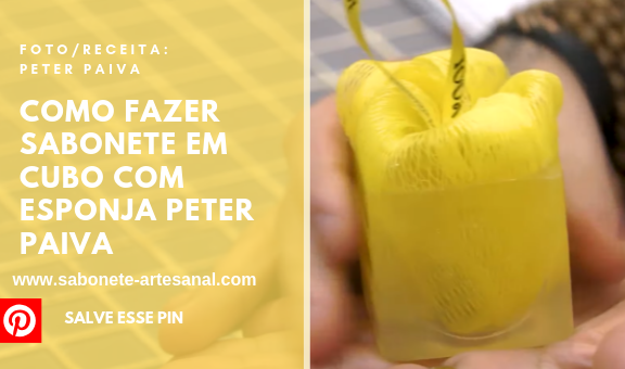 Como Fazer Sabonete em Cubo com Esponja Peter Paiva