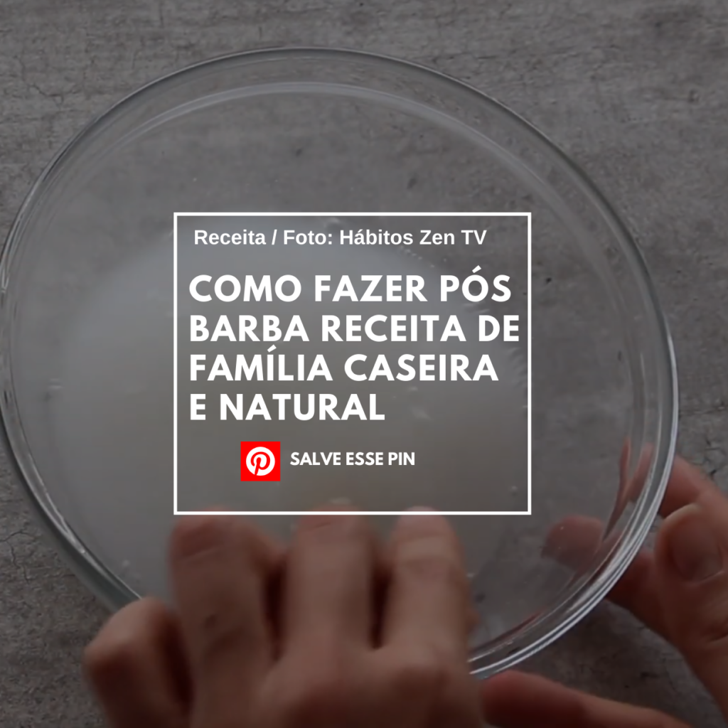 Como Fazer P s Barba Receita de Fam lia Caseira e Natural Portal