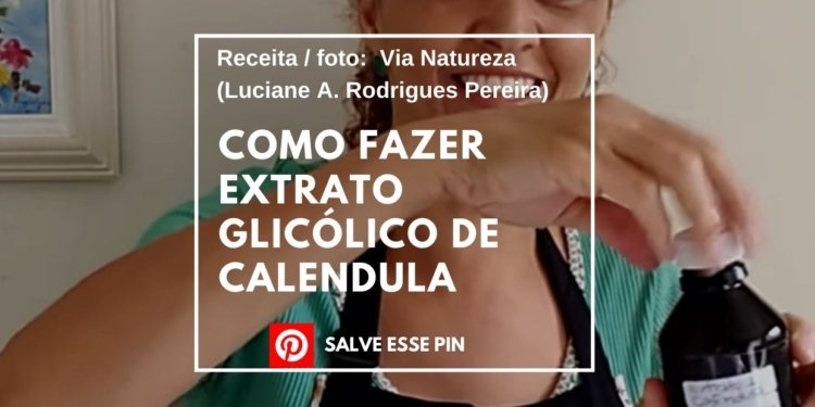 Como Fazer Extrato Glicólico de Calendula para Sabonetes