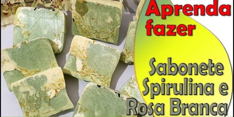 Como Fazer Sabonete Spirulina com Rosa Branca