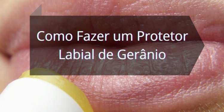 Como Fazer um Protetor Labial de Gerânio