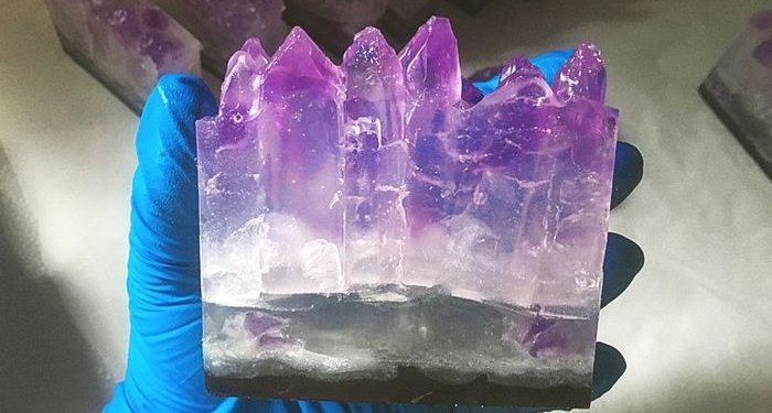 Como Fazer Barra de Sabonete de Cristal Ametista